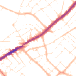 Daytime road noise heatmap for BH7 6BB