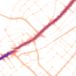 Daytime road noise heatmap for BH7 6BD