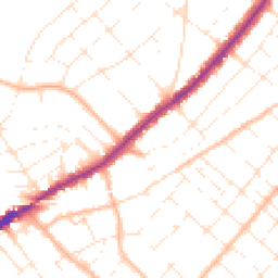 Daytime road noise heatmap for BH7 6BE