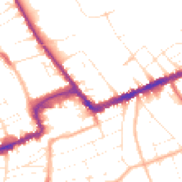 Daytime road noise heatmap for BH7 6BG