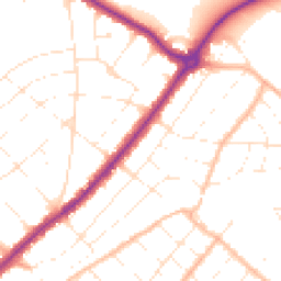 Daytime road noise heatmap for BH7 6BP