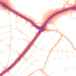 Daytime road noise heatmap for BH7 6BS