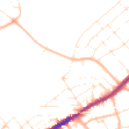 Daytime road noise heatmap for BH7 6BU