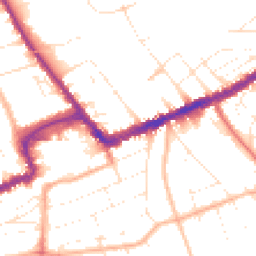 Daytime road noise heatmap for BH7 6BY
