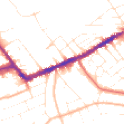 Daytime road noise heatmap for BH7 6DB