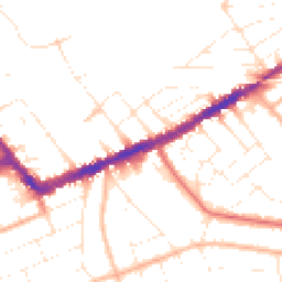 Daytime road noise heatmap for BH7 6DD
