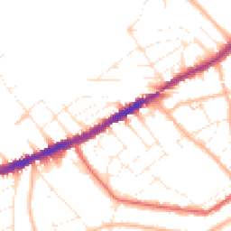 Daytime road noise heatmap for BH7 6DJ