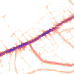 Daytime road noise heatmap for BH7 6DQ