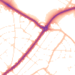 Daytime road noise heatmap for BH7 6ED