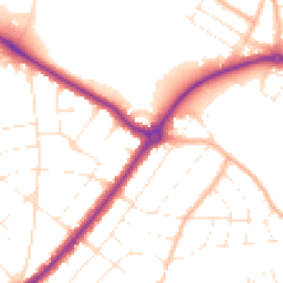 Daytime road noise heatmap for BH7 6EE
