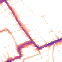 Daytime road noise heatmap for BH7 6ET