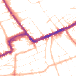 Daytime road noise heatmap for BH7 6HH