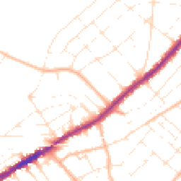 Daytime road noise heatmap for BH7 6NJ