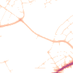 Daytime road noise heatmap for BH7 6NX