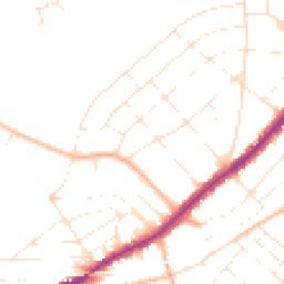 Daytime road noise heatmap for BH7 6PA