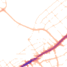 Daytime road noise heatmap for BH7 6QE