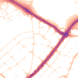 Daytime road noise heatmap for BH7 6RH