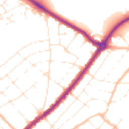 Daytime road noise heatmap for BH7 6RZ