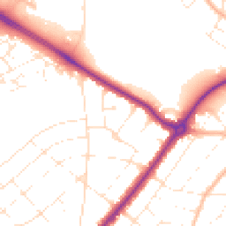 Daytime road noise heatmap for BH7 6SE