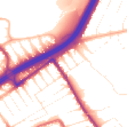 Daytime road noise heatmap for BH7 7AA