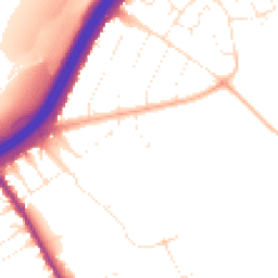 Daytime road noise heatmap for BH7 7AB
