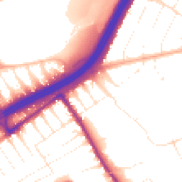 Daytime road noise heatmap for BH7 7AD