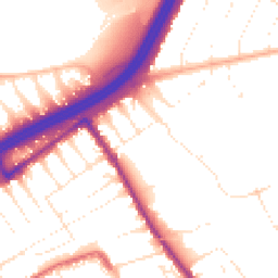 Daytime road noise heatmap for BH7 7AE