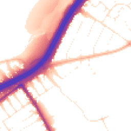 Daytime road noise heatmap for BH7 7AT