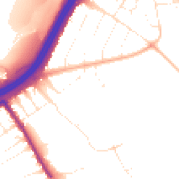 Daytime road noise heatmap for BH7 7BT