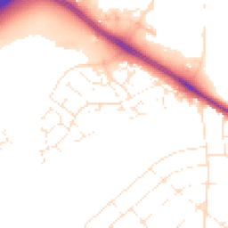 Daytime road noise heatmap for BH7 7HY