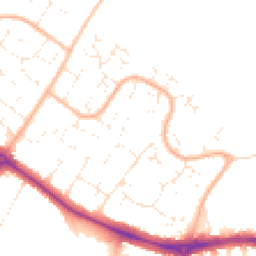 Daytime road noise heatmap for BH8 0BA