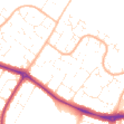 Daytime road noise heatmap for BH8 0BB