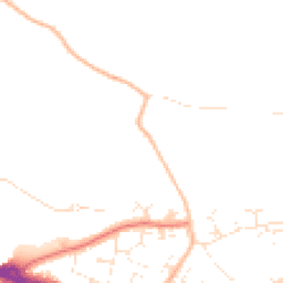 Daytime road noise heatmap for BH8 0DF
