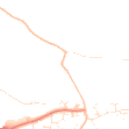 Daytime road noise heatmap for BH8 0DJ