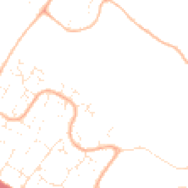 Daytime road noise heatmap for BH8 0DP