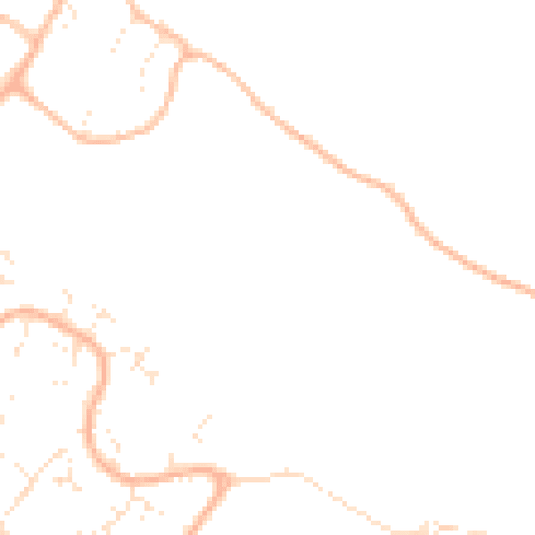 Daytime road noise heatmap for BH8 0DW