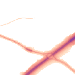 Night-time road noise heatmap for BH8 0DX