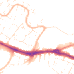 Daytime road noise heatmap for BH8 0DY