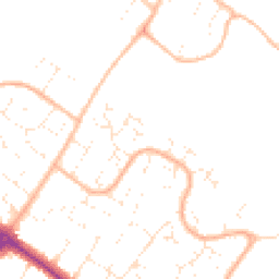 Daytime road noise heatmap for BH8 0ES