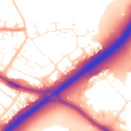 Daytime road noise heatmap for BH8 0FB