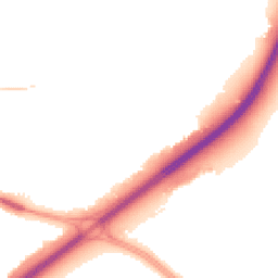 Night-time road noise heatmap for BH8 0FD