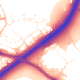 Daytime road noise heatmap for BH8 0FG