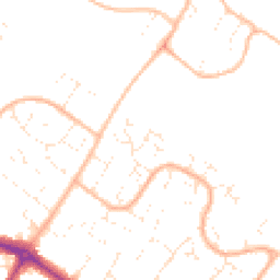 Daytime road noise heatmap for BH8 0HD