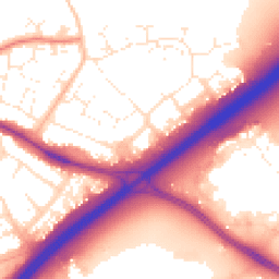 Daytime road noise heatmap for BH8 0JH