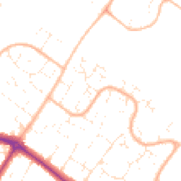Daytime road noise heatmap for BH8 0NW