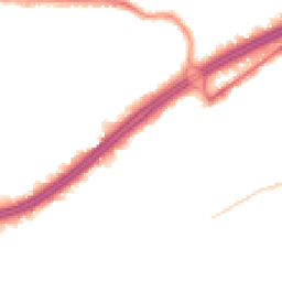 Night-time road noise heatmap for BH8 8BU