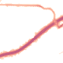 Night-time road noise heatmap for BH8 8DJ