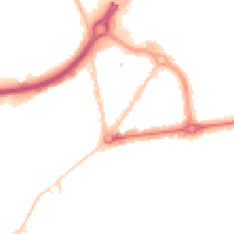 Night-time road noise heatmap for BH8 8EH