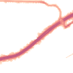 Night-time road noise heatmap for BH8 8EL