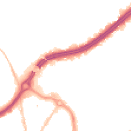 Night-time road noise heatmap for BH8 8JQ